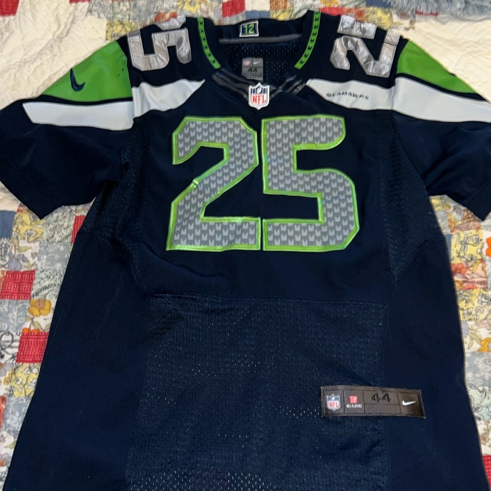Seattle Seahawks Sherman Nike Onfield Jersey size 44 stitched